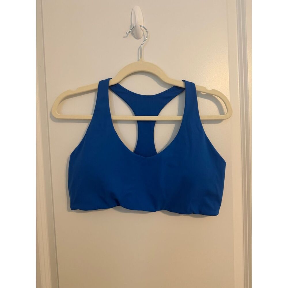 CRZ YOGA Racerback Sports Bra Bright Blue Size XL